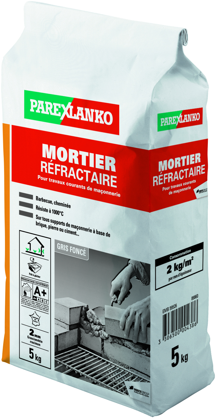 Mortier réfractaire 5kg - PAREXLANKO